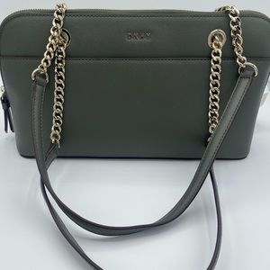 (NEW) DKNY Olive Green Maddison Shoulder Bag